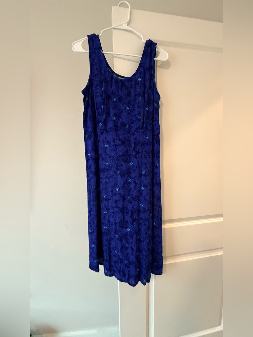 Rabbit Rabbit Rabbit Royal Blue Sleeveless Maxi Dress with Teal Accents